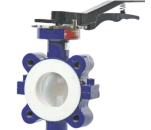 Industrial butterfly valve for reliable isolation and flow control in process industries.