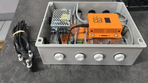 ENLEC electrical enclosure installed for industrial electrical control and automation applications.