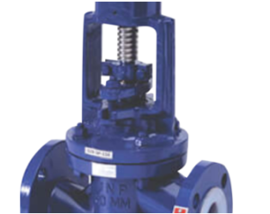 Industrial globe control valve for accurate flow regulation and process control applications.