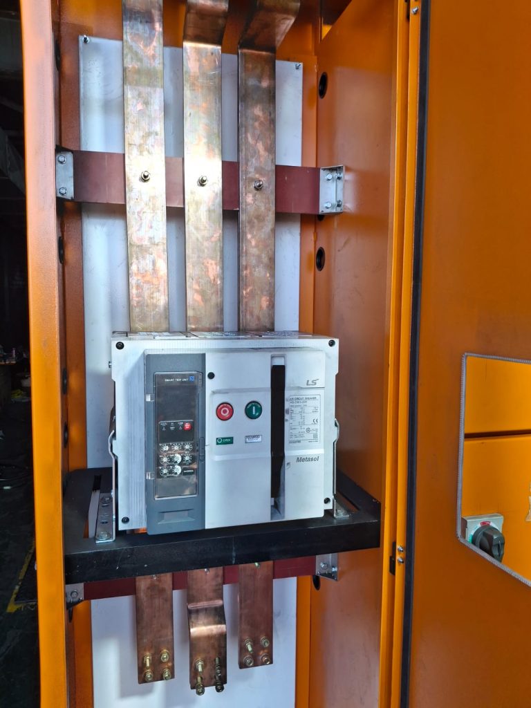 Industrial electrical switchgear installation completed by Proplant PCE for reliable power distribution and plant operations.