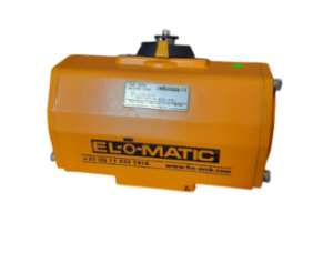 Pneumatic valve actuator for automated control valve operation in industrial process control systems.