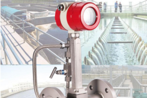 Industrial vortex flow meter for accurate steam, gas and liquid flow measurement in process industries.