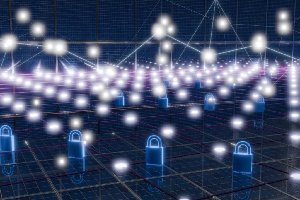 Industrial engineer analysing digital data showing online visibility and AI-driven procurement decisions